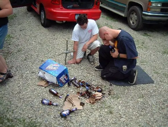 Spilt beer